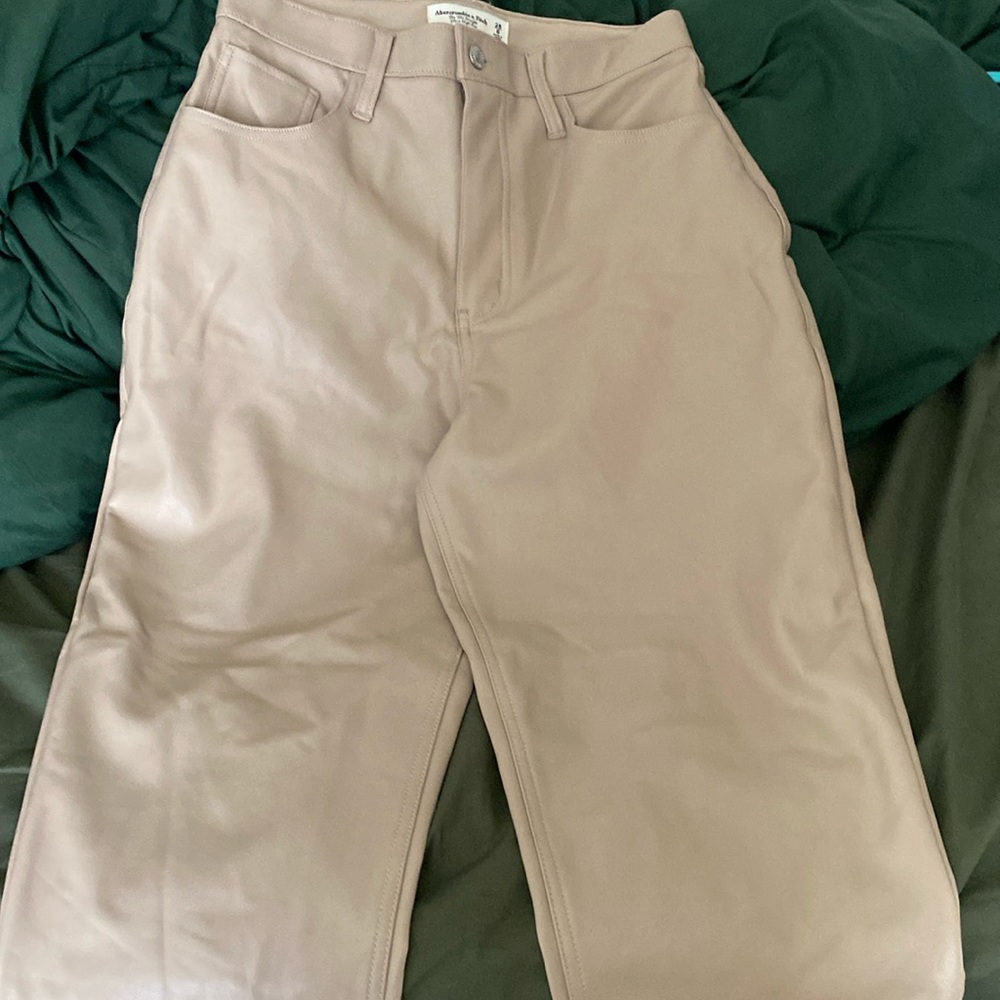 Tan Leather Pants